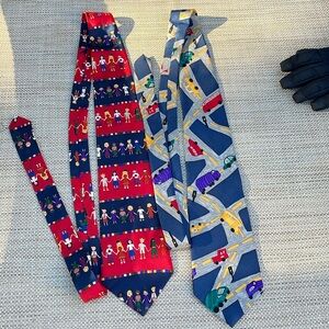 Two silk ties by Save the Children